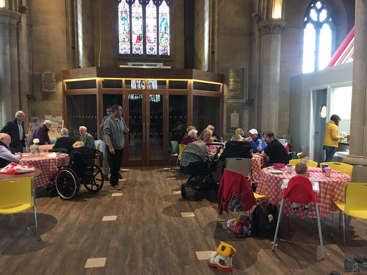 Great time food and fellowship at <a href="/StjameswithstT/">St James</a> big brekkie <a href="/christianaid/">christianaid</a> <a href="/TransformWigan/">Church Wigan</a>