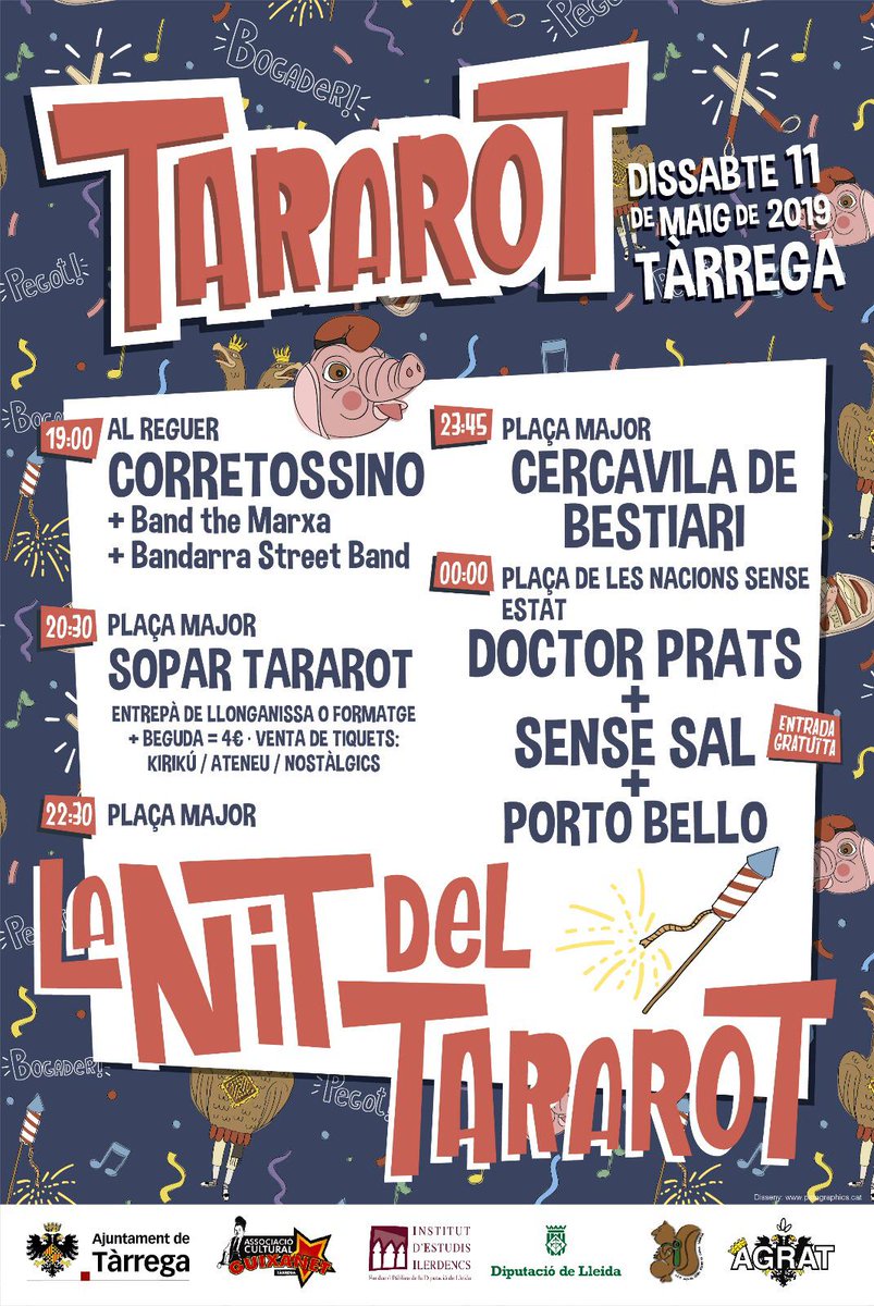 Avui toca carretera! Aquesta nit estarem a #Tàrrega! 

Demà us esperem a les 12 h a la #MostraEntitats de #Viladecans amb el taller de fang del Mamut!