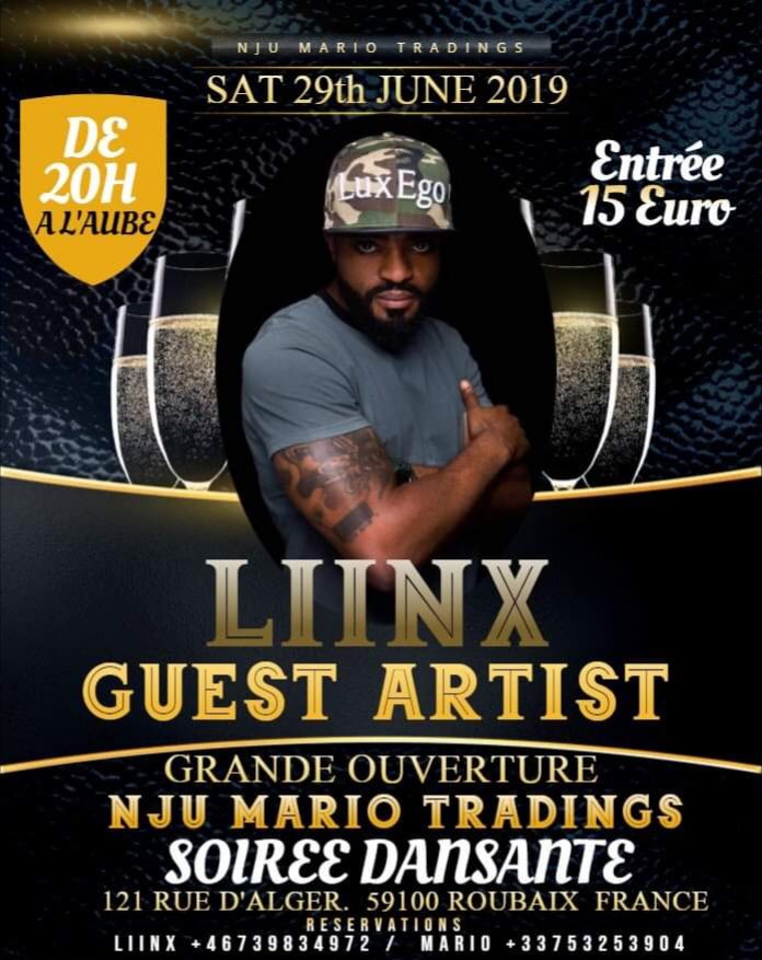 LiinxOfficial's tweet photo. #EmpowermentSeason. #Sat29thJune 
Im coming to #Roubaix - #France to support the brother Mario on the grand launching of his business. Will be nice for all our people around there to show-up n support him. 🎉 https://t.co/YusfqB8rVx