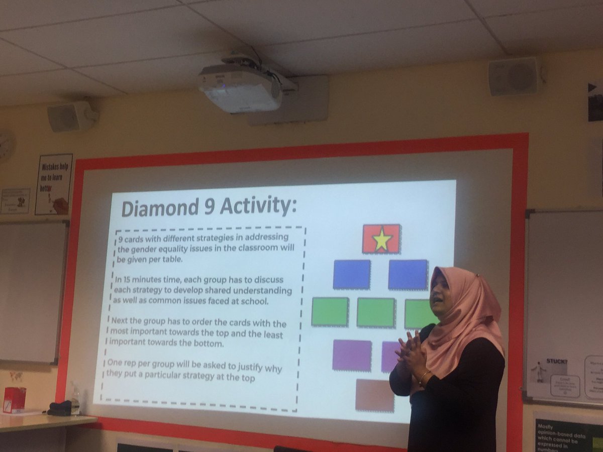 Thank you Siti @MsSitiZaza for sharing her ideas of Gender Equality within the school! #HIS_learning #AIMS4impact