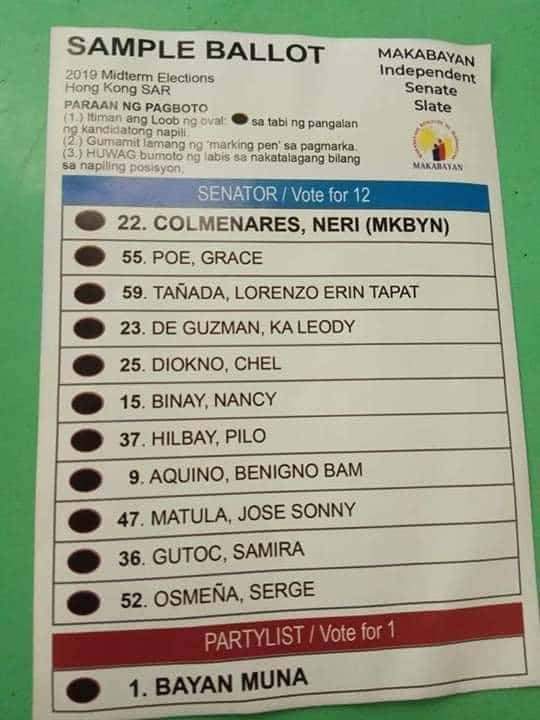 STPbasileo's tweet photo. Vote for an independent Senate against tyranny! 

#22Colmenares @ColmenaresPH
#25Diokno @ChelDiokno
#52Osmena
#23DeGuzman @LeodyManggagawa
#55Poe @SenGracePOE
#37Hilbay @fthilbay
#9Aquino @bamaquino
#47Matula
#36Gutoc @SamiraGutoc
#15Binay @nancybinay
#59Tanada @erintanada https://t.co/OTmNIXeCkW