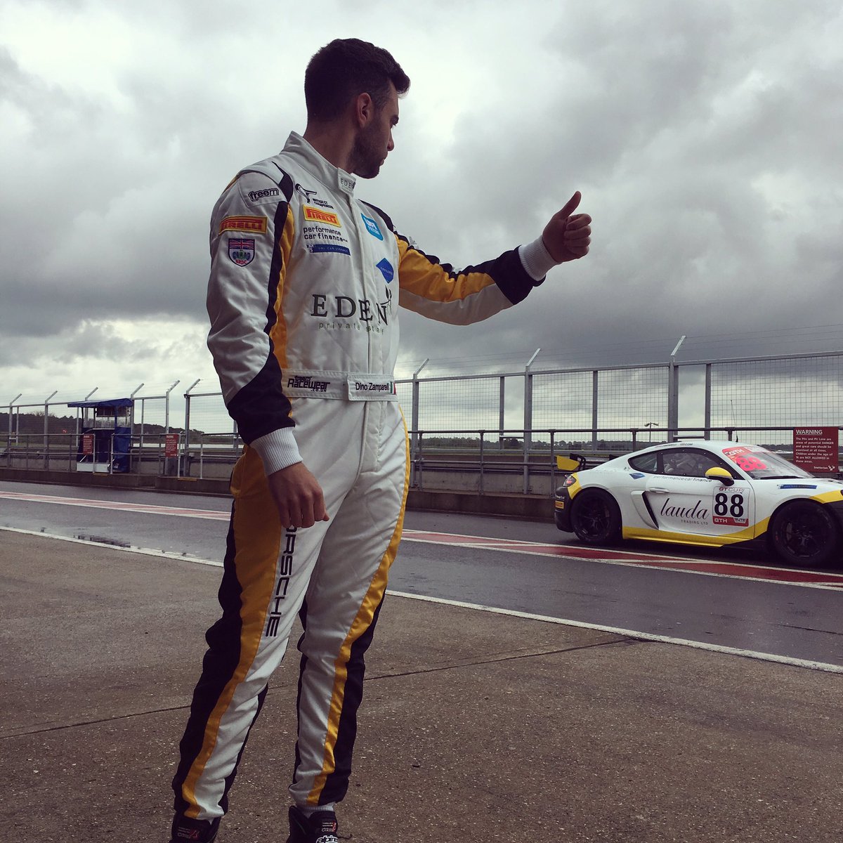 Thumbs up fwenddddd 🤪 GT Cup weekend at Snetterton as our ‘warm up’ for the main event next week in the <a href="/BritishGT/">🇬🇧 #BritishGT 🏁</a> - New Overalls and all 👀🏁
—————————-
<a href="/EdenPrivateStaf/">Eden Private Staff</a> • <a href="/PCFCarFinance/">MotorsportFinance</a> • <a href="/TMS_CarStorage/">TMS Car Storage</a> • #UFIFilters • <a href="/BRDCSilverstone/">BRDC</a>