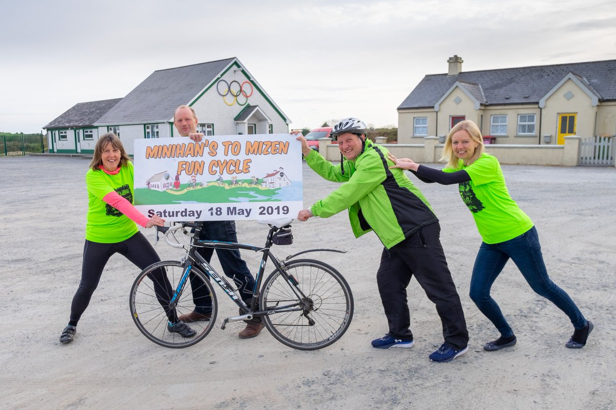 The rescheduled M2M Fun Cycle 2019, will take place on Saturday 18 May.
Great fun, great cycling, great food and great craic guaranteed and all for a great cause. Register on Eventbrite or on the day from 9am to 10am - cycle leaves 10.30 sharp! #charitycycle #westcork #cycle