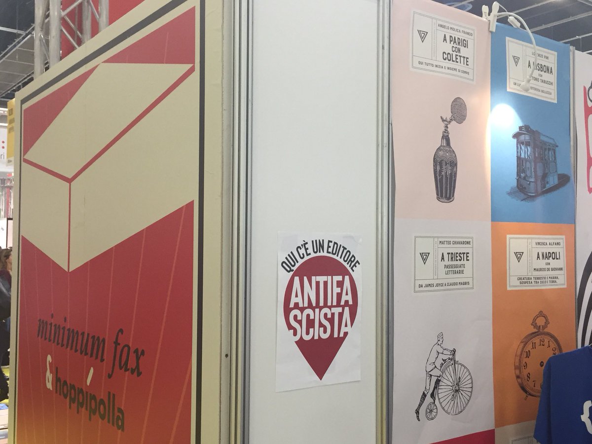 SmemoOfficial's tweet photo. #SmemoTour #SalTo19 @SalonedelLibro
Qui c’è un editore antifascista @minimumfax https://t.co/i7CeOLpu7x
