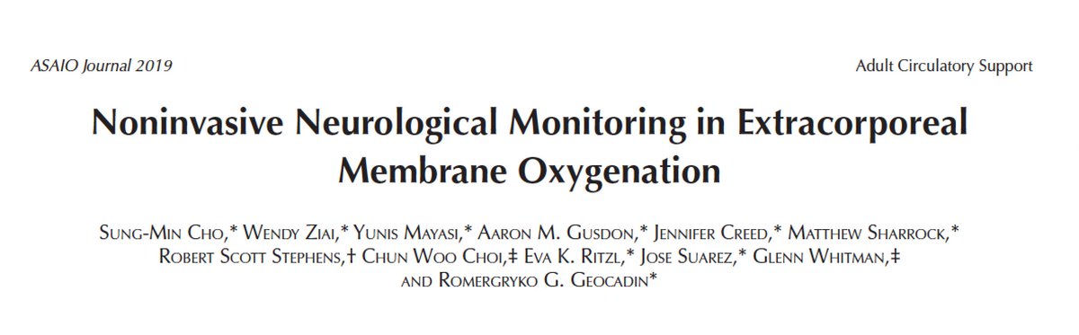ELSO (@elsoorg) on Twitter photo Noninvasive neuro-monitoring on #ECMO support: effective in detecting cerebral complication & prognosticating neurologic outcome? read the results of this prospective observational study <a href="/asaiojournal/">asaiojournal</a> bit.ly/2VcSkuZ Noninvasive neuro-monitoring on #ECMO support: effective in detecting cerebral complication & prognosticating neurologic outcome? read the results of this prospective observational study <a href="/asaiojournal/">asaiojournal</a> bit.ly/2VcSkuZ