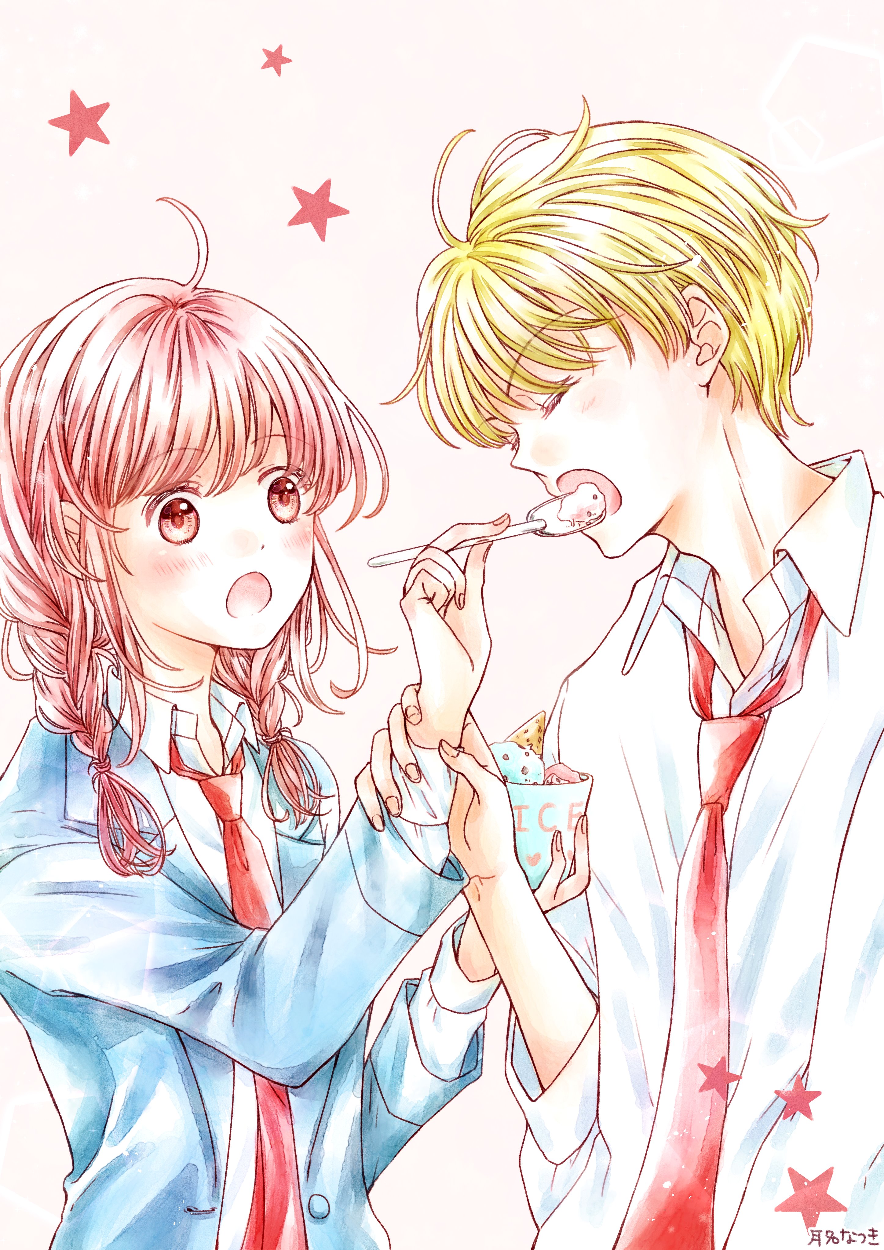 月名なつき ちょうだい イラスト 創作男女 カップルイラスト T Co Kwag95p9cb Twitter