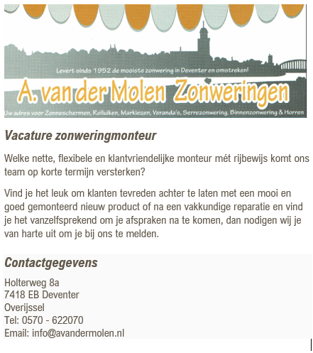 #spoed #vacature #monteur Met spoed gezocht: zonweringmonteur!