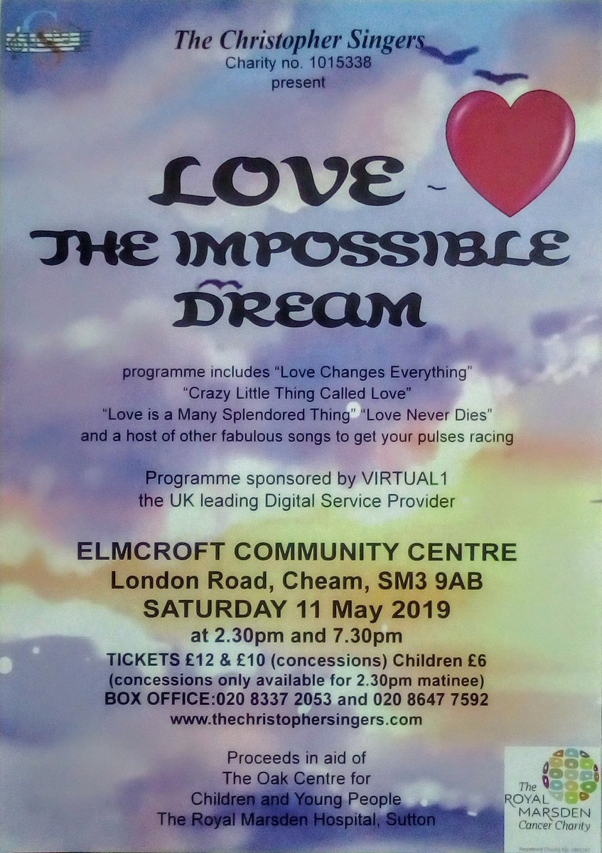 Can't stop these two from getting up to mischief! They just had to be part of band call.....
and final rehearsal last night. Tickets available on door.....do come along and join us.
In aid of The Oak Centre for Children and Young People <a href="/royalmarsden/">The Royal Marsden Cancer Charity</a> Saturday May 11th 2.30 &amp; 7.30