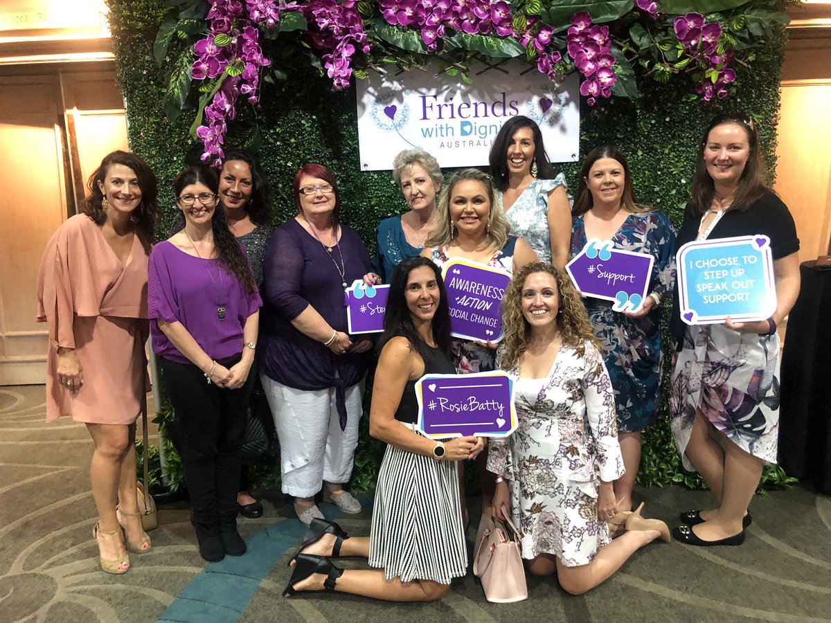 AmazeEducation's tweet photo. We proudly support Friends with Dignity. Who support victims of domestic violence and their children. This superb charity was named 2018 charity of the year. The Directors, Co-ordinators, support staff and I were delighted to attend their high tea fundraiser. #AmazeEducation #FWD https://t.co/eKFVZAqXJs