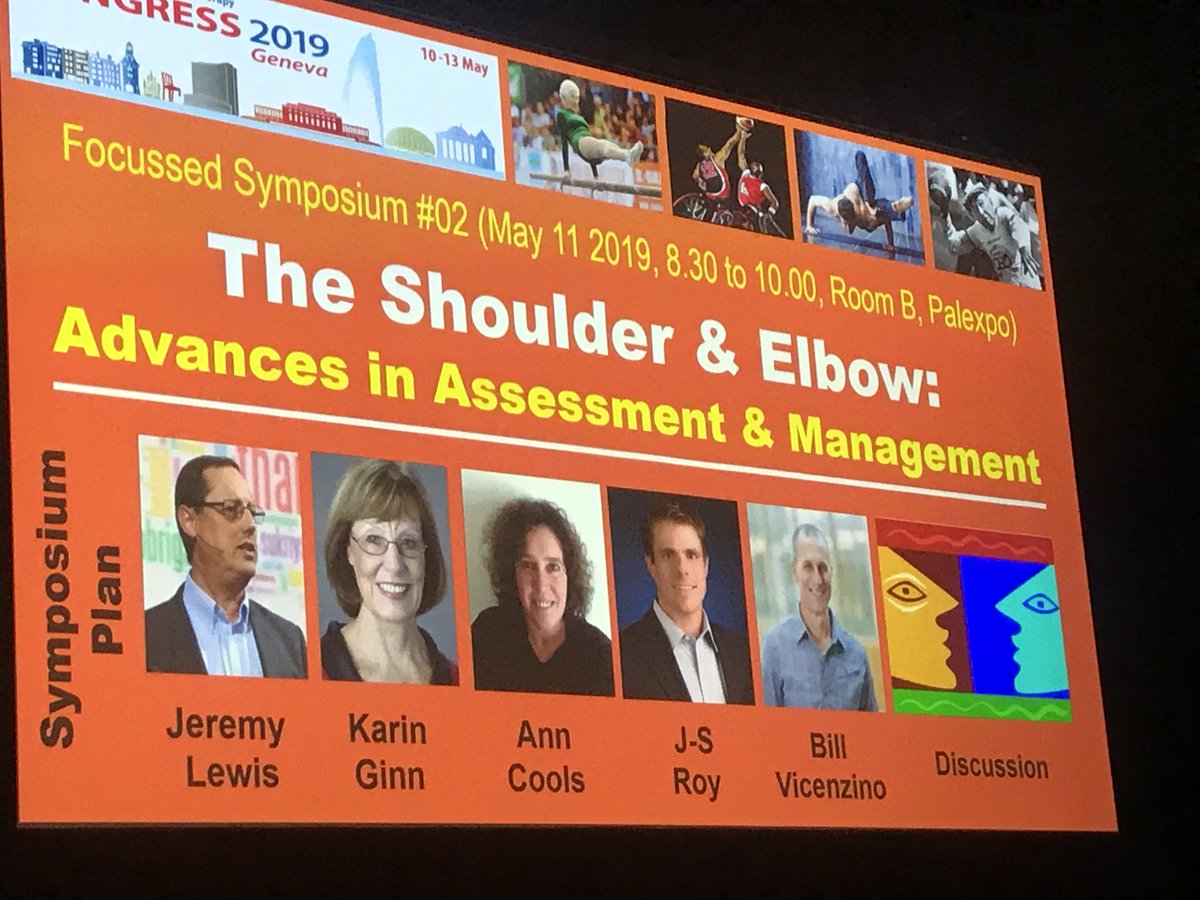 McCreesh_Karen's tweet photo. Excited to start #WCPT2019 with a Shoulder session loaded up with some of worlds best shoulder/tendon researchers @JeremyLewisPT @Bill_Vicenzino @anncools4 JSRoy &amp; Karen Ginn @EUSSERBOARD https://t.co/FxZRe2UyRj