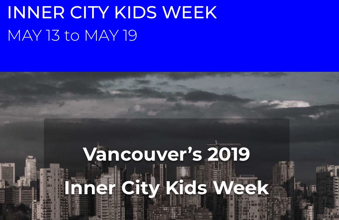 CLICK4kids's tweet photo. Inner City Kids Week is here! Vancouver’s annual Inner City Kids Week, led by CLICK, raises awareness of the one in five children living in poverty in our city. Learn more and get involved at https://t.co/UeXdWyS2zE to show you care! #innercitykidsweek #innercityyouth #helpkids https://t.co/EyKEqnVIgb