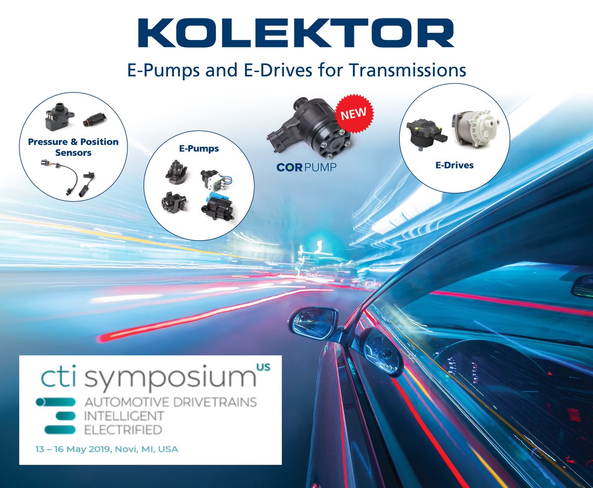 KOLEKTOR_group's tweet image. NEW COR E-pump for transmission systems like DCT, CVT and  DHT for cooling- lubrication and actuation of transmission unit. Meet Kolektor on CTI Symposium USA with live demoon booth No. 8.

#cti_sym #kolektor #corpump #automotive #transmission