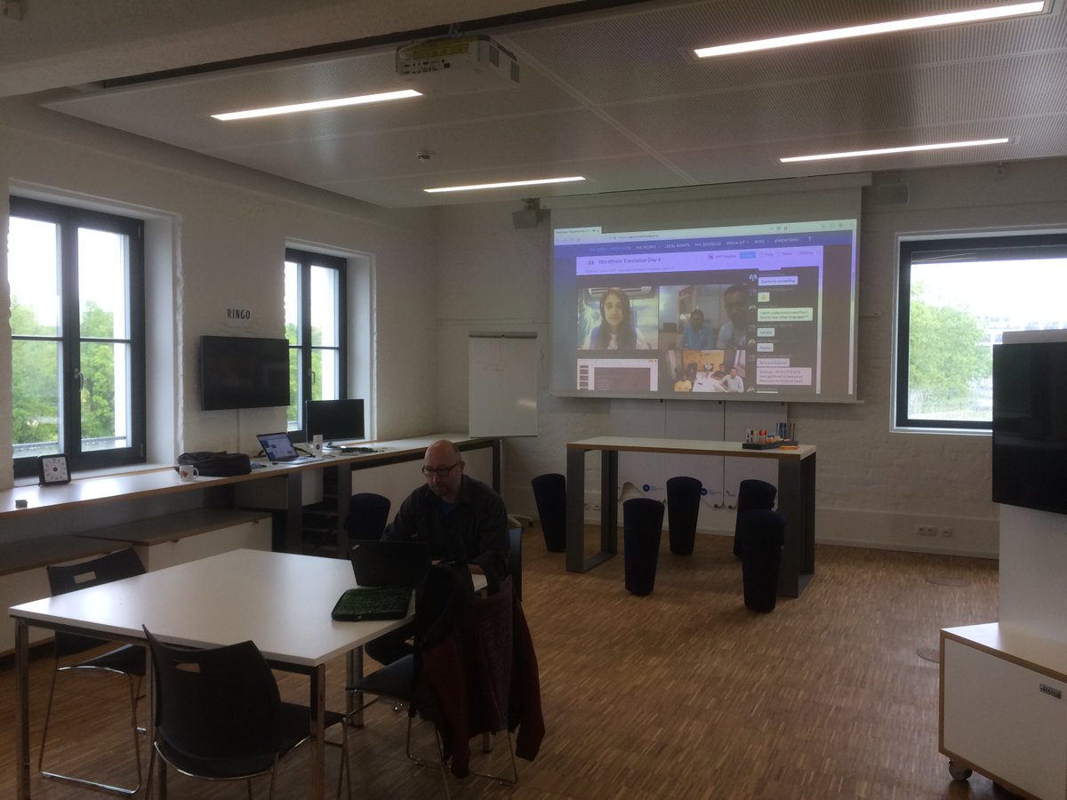 Greetings from Würzburg Germany. We will start in half an hour. And man, what a supercool Location we got  !!! #WPTranslationday #WPTD4 See you soon !
