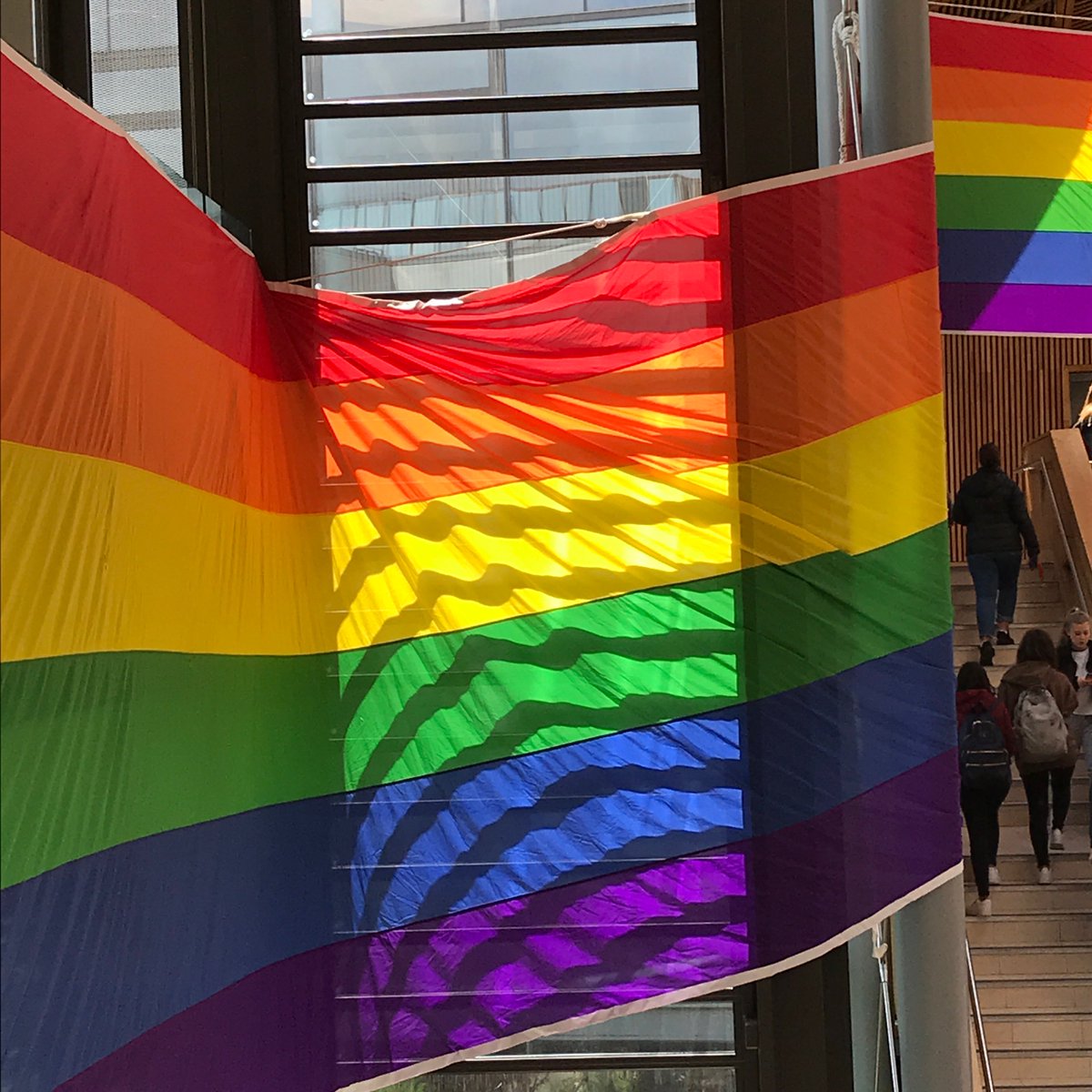 UniofExeter's tweet photo. Today is #ExeterPride! We hope everyone has a wonderful day 🌈 Join the procession from 12pm @ExeterPride https://t.co/h24YjIbGN1