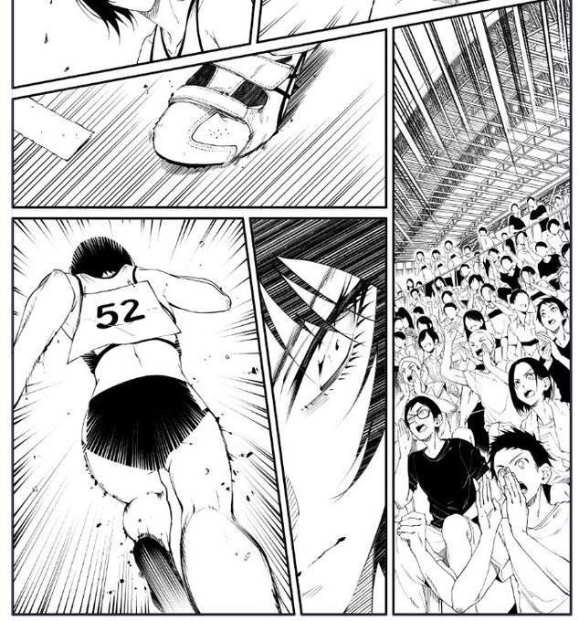 動きのないラブコメ描いてると、こういうコマがめちゃくちゃ描きたくなるし、描いてて楽しい…(´ρ`) 