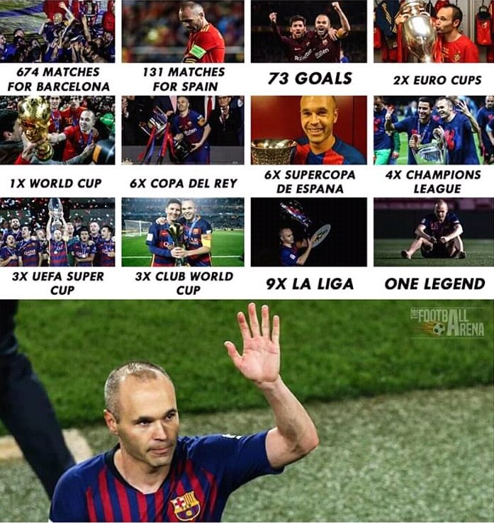 Happy birthday to the Legend of Barça, the pride of Barça \Andrés Iniesta\.   