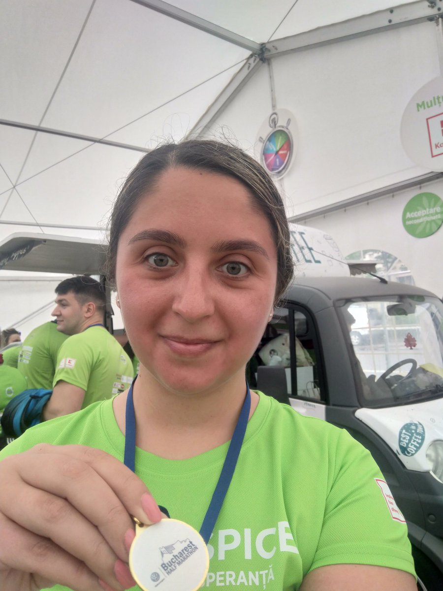 oanapdrr's tweet photo. Today I ran for the first time at a marathon! It was an amazing experience, from the atmosphere, the energy and the fact that I managed to finish the race! 😄 @KMarzantowicz this smile is for you, thanks for making it happen! 😄 #runinbucharest #bucharestmarathon https://t.co/n6IxKKVC77