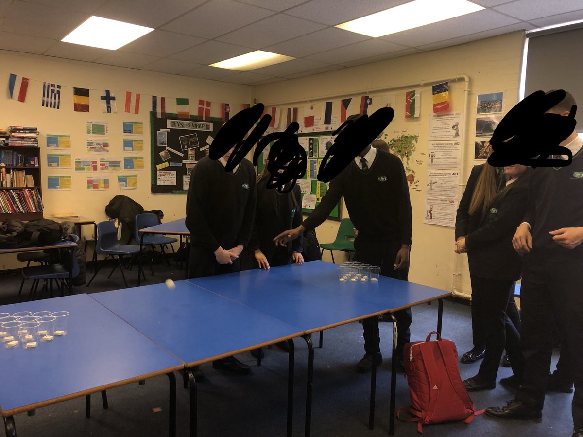 geographyegg's tweet photo. I really do love active learning, thanks to @katehamer65 for showing me the way. My year 11s loved geog revision pong. #warwickcte #GeographyTeacher #activelearning https://t.co/CQY5KV4SSJ