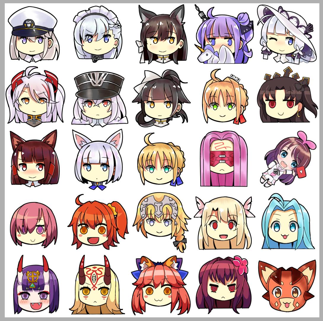 I am at last done all my beautiful charms! #azurlane #fate #granbluefantasy 