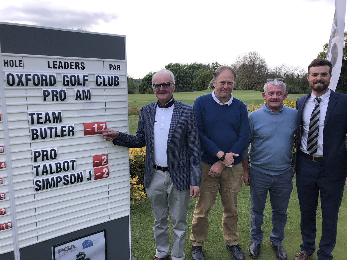 Win for the sponsor yesterday at Oxford Golf Club pro am   Congratulations Mick Butler and we look forward to you defending the title next year.