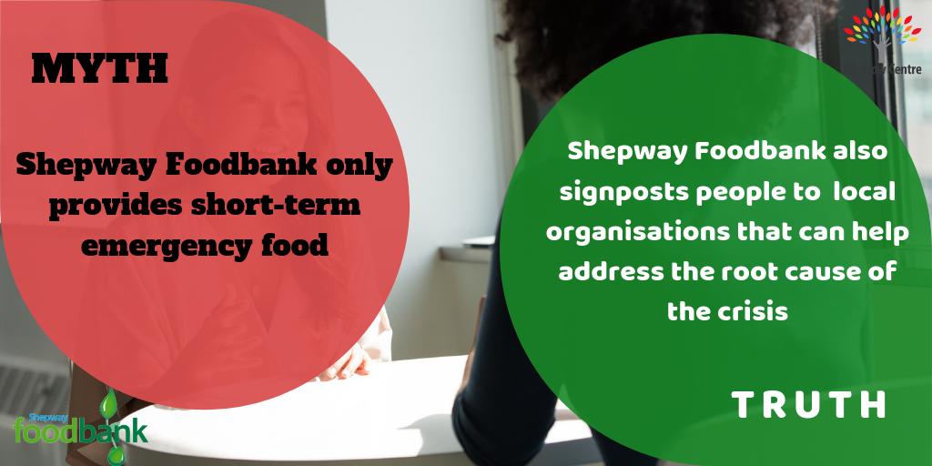 RainbowCentre01's tweet photo. MYTH VS TRUTH 
Shepway Foodbank only provides short-term emergency food.
#Poverty #Foodbank https://t.co/BCSn9CoaKq
