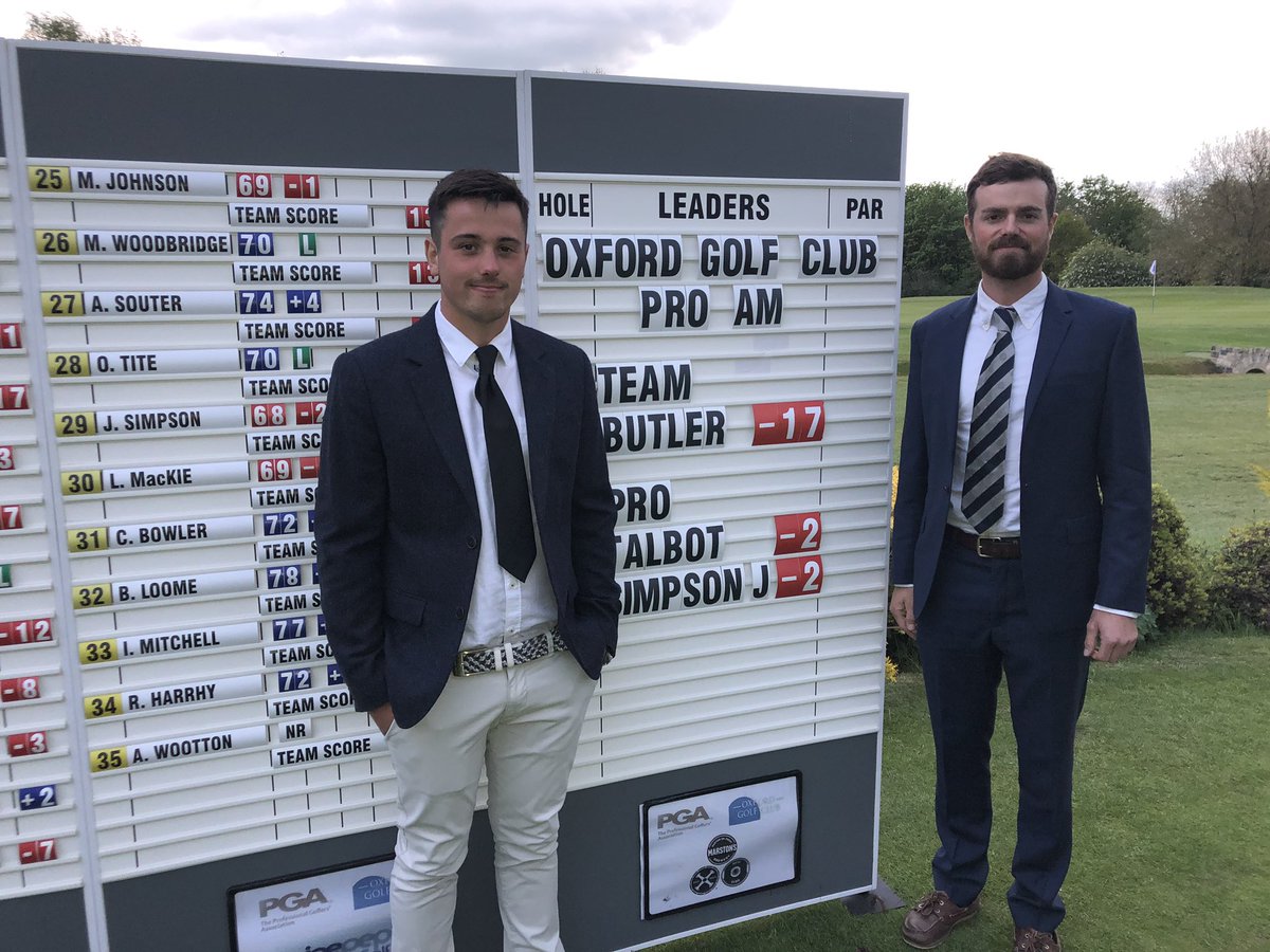 Ben Talbot and Joe Simpson got their pro am seasons off to a good start by sharing the win at Oxford Golf Club yesterday