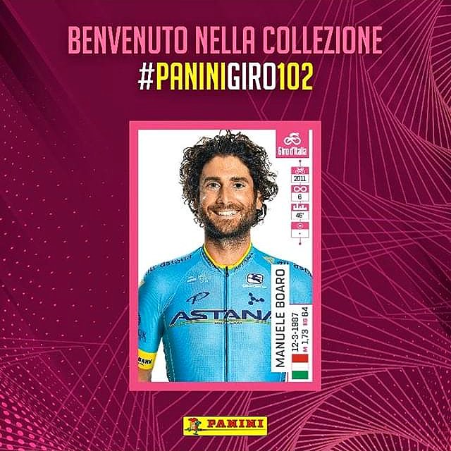 😃 Have you already found my sticker?

🚴🏻‍♂️ 🇮🇹 <a href="/giroditalia/">Giro d'Italia</a> @figurinepanini sticker book 🔝

#paninigiro102 #mb #manueleboaro #AstanaProTeam