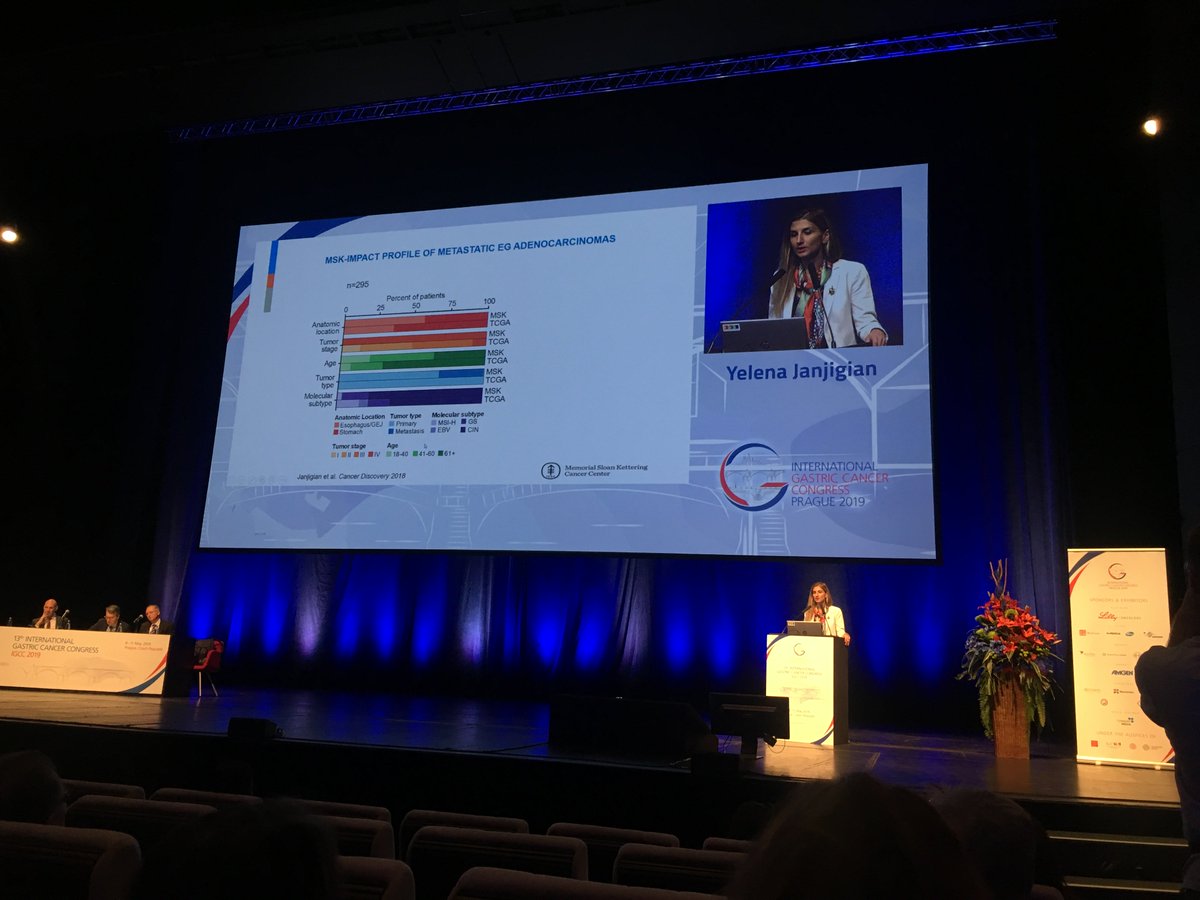 DrNCoburn's tweet photo. Yelena Janjigian explores tumor heterogeneity and the best way to select targeted therapies at #igcc2019
Inspiring work that will impact #stomachcancer outcomes! https://t.co/zpVnzYlVYa