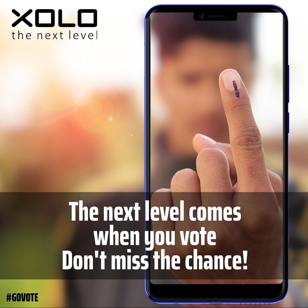 The power to take India to #thenextlevel  &amp; bring real change lies in your hands. 

Do not forget to vote. Don't miss this great chance!
 
#TheNextLevel #XOLO #XOLOZX #IndiaForever #IndiaRising  #LokSabhaElections2019 #VoteForBetterIndia #VoteForIndia #VoteIndia #UnitedByVote