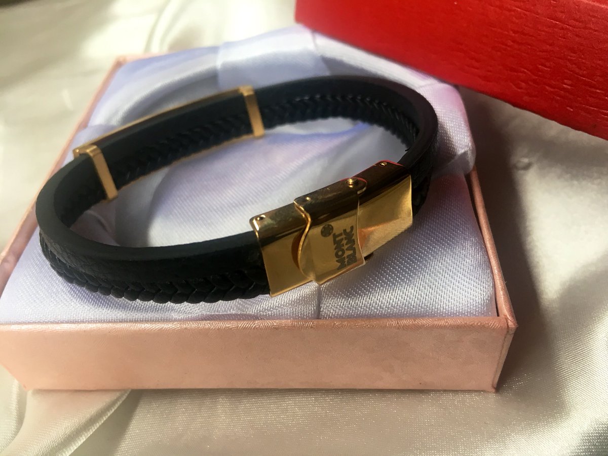 Hi fam, I have this gold and black leather steel men's bracelet for salePrice: 3800Black: black and gold Material: leather Please help Rt, my customer is in your TL