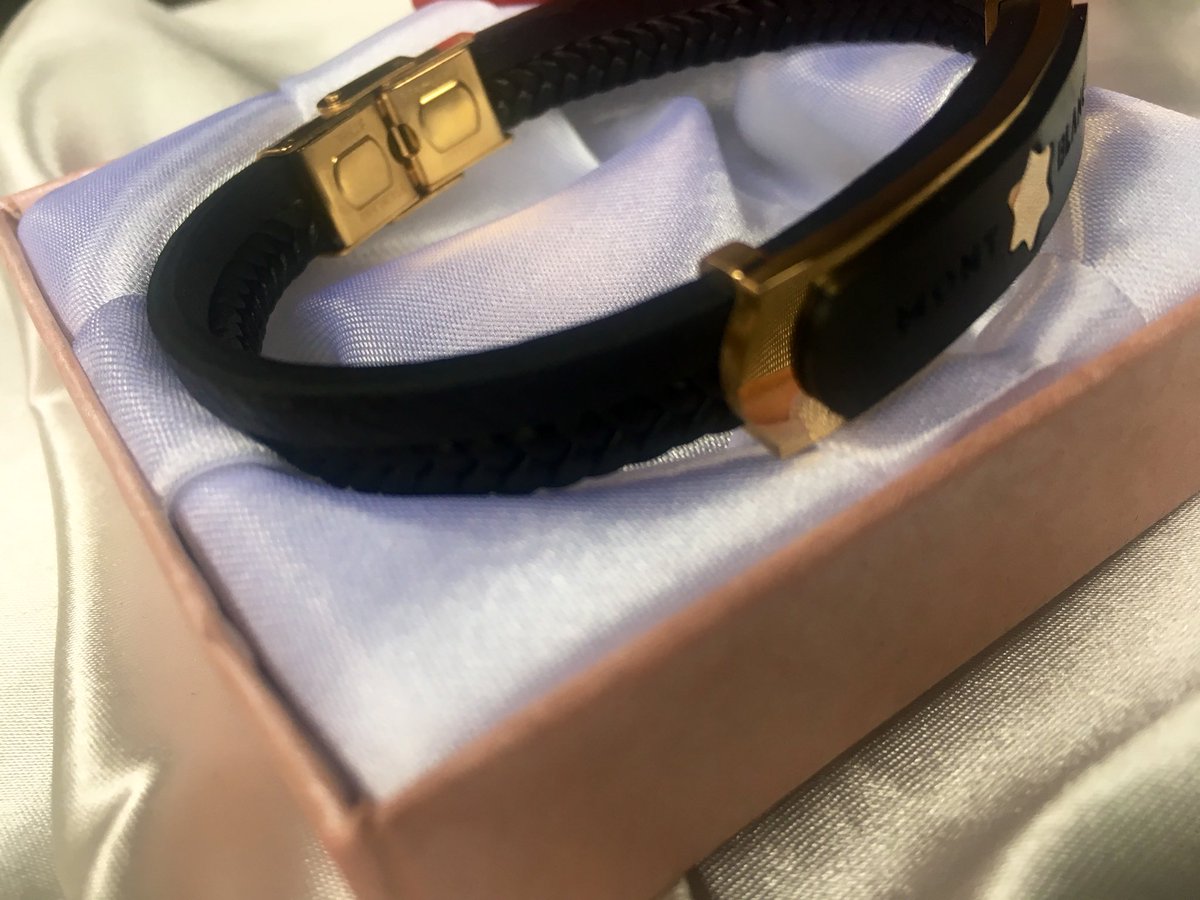 Hi fam, I have this gold and black leather steel men's bracelet for salePrice: 3800Black: black and gold Material: leather Please help Rt, my customer is in your TL