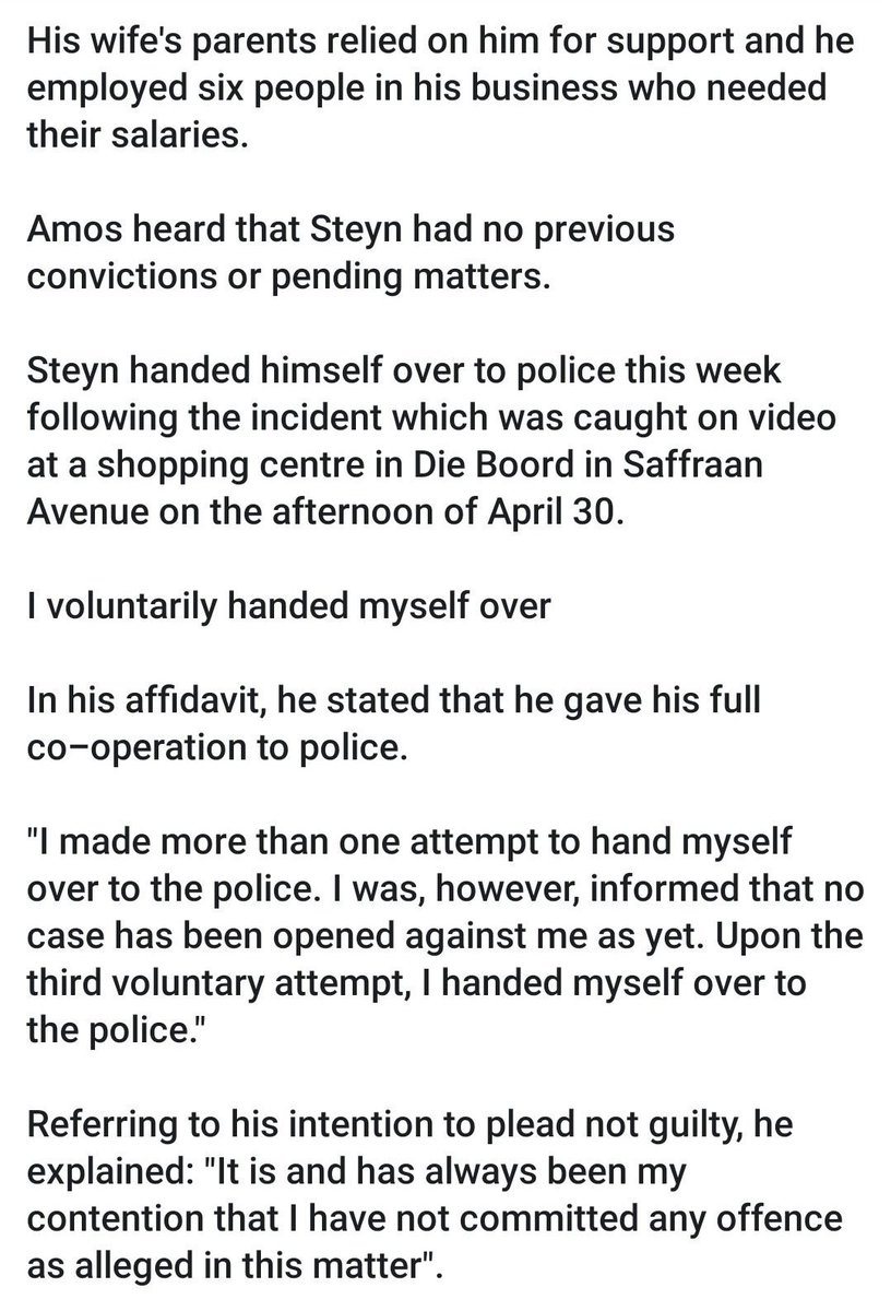PigSpotter's tweet photo. I'm flabbergasted that #JohanSteyn who, on security footage, purposefully drove over the security guard in the parking lot, is pleading not guilty to attempted murder.
What do you think happens when you drive over someone with your car?! https://t.co/fMGp2ZvypG
