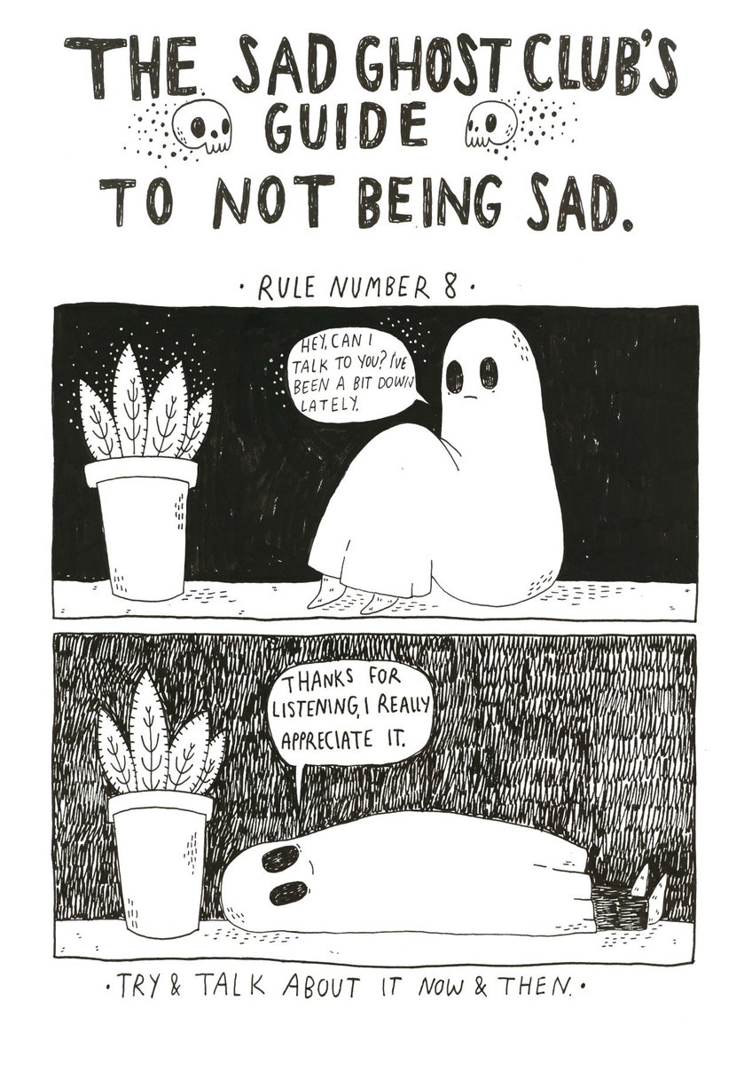 Try and talk about it, if you can, even if it's to a plant. Sometimes voicing what's in our heads can help us gain perspective and process what's going on ?
This is from our Guide To Not Being Sad, which you can find here - https://t.co/mkbwOfdVAN