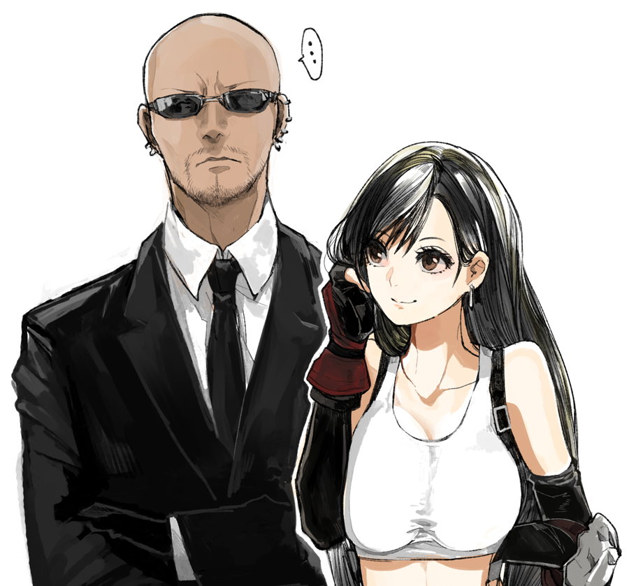 エアリス・ゲインズブール ,ユフィ・キサラギ(ff7) 「テンション上がって昨夜からずっと絵描いてた ハフ〜? 」|あげ🥺KRAGのイラスト