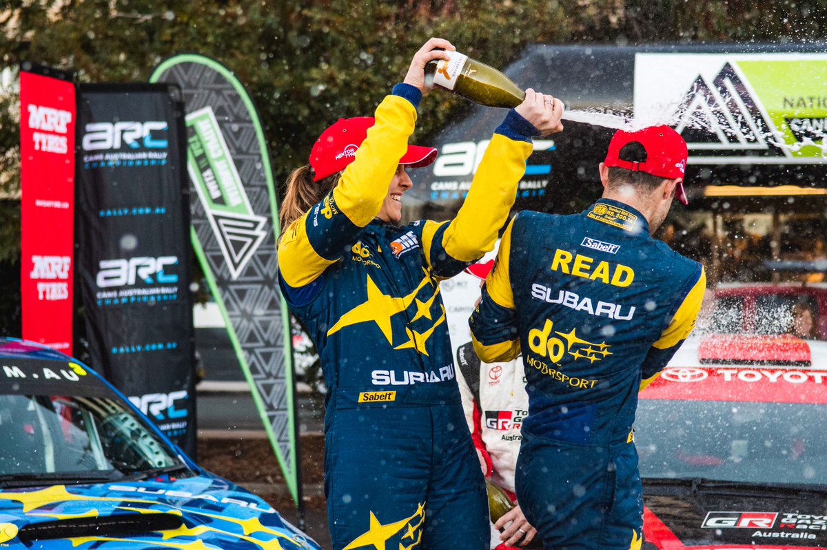 PODIUM🍾🥈 
Today’s event really showed off the potential we know we have in this car and it was great to see all the #SubarudoMotorsport teams efforts pay off. We’re looking forward to unlocking even more potential at the next round - Subaru Rally Tasmania, 21-23 June.