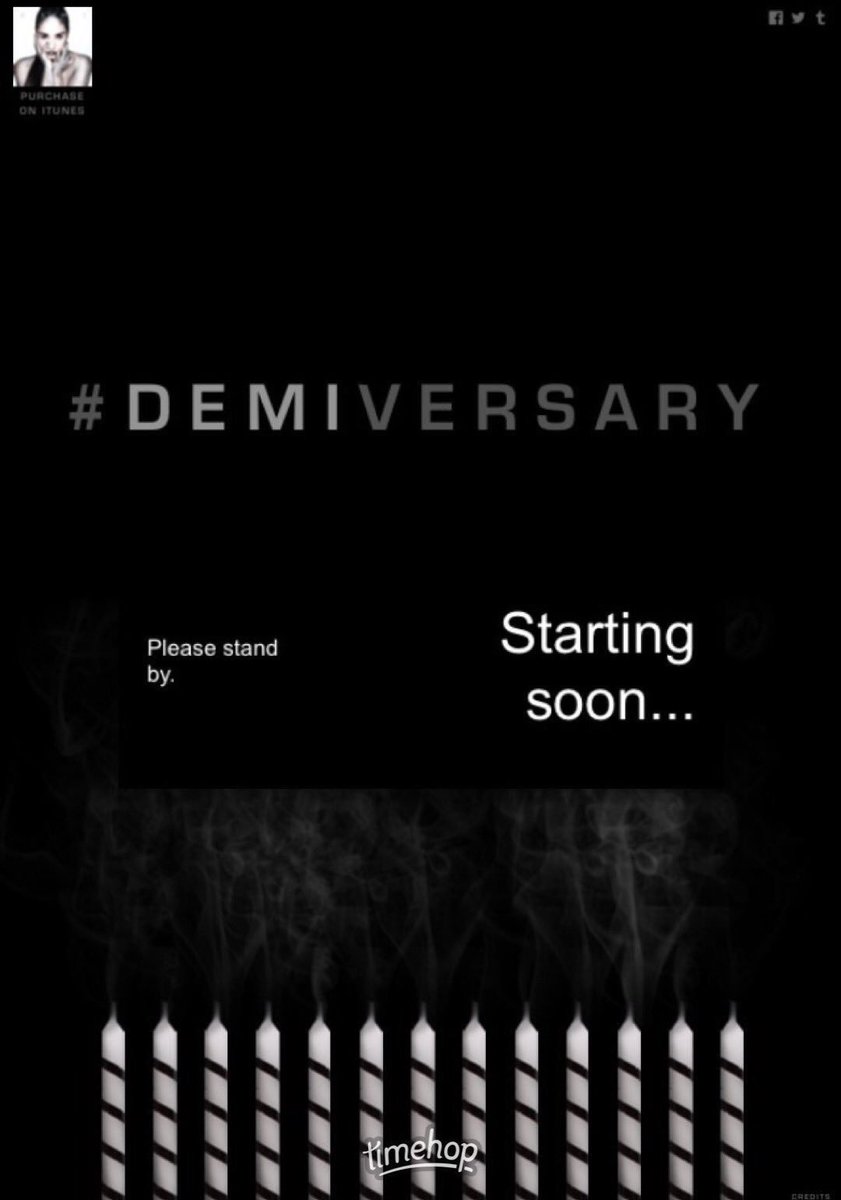 DevonnesMuse's tweet photo. 6 years ago, Demi released her 4th album “DEMI” and made her Lovatics blow out candles to unlock its songs. #6YearsOfDEMI https://t.co/XCgfoya6FY
