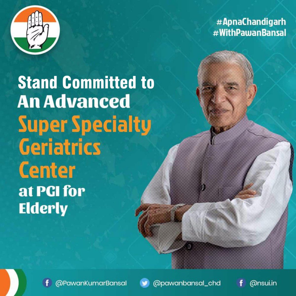 ChdonVent's tweet photo. A modern city like Chandigarh needs a dedicated leader to work for strengthening the health infrastructure of the city. 

Thats why we should vote for @Pawanbansal_Chd

@RahulGandhi @INCIndia
@INCChandigarh https://t.co/bdyebEtgH5