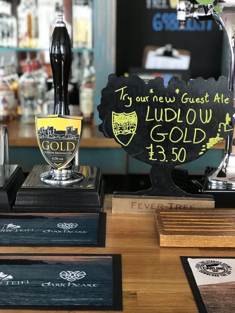 Latest guest ale Ludlow Gold from <a href="/ludlowbrewery/">Ludlow Brewery</a> #camra #realale #Aberystwyth