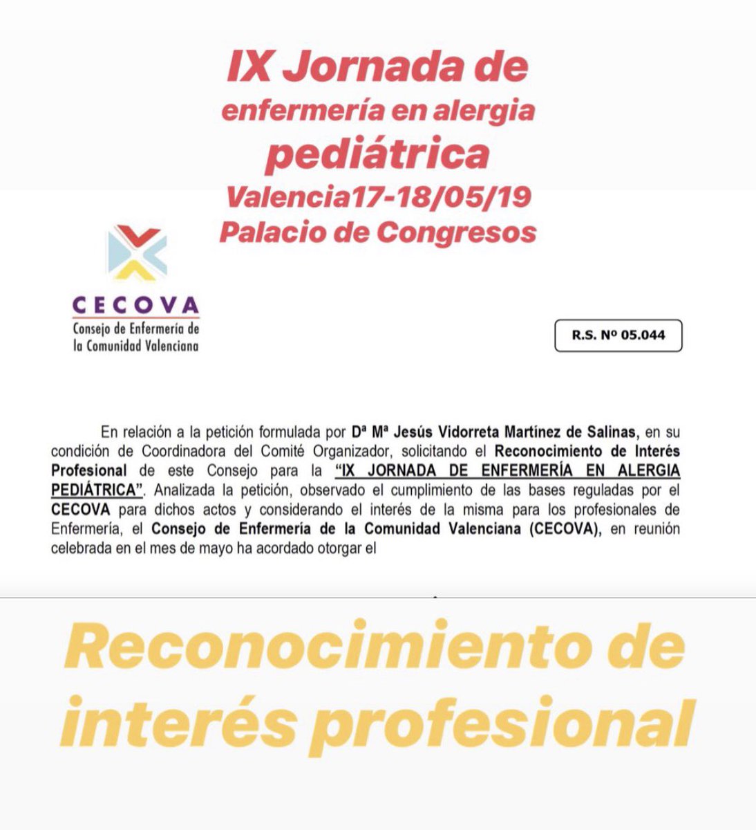 EnfermerAlergia's tweet photo. #seicap2019 Un espacio de puesta en común de nuestros avances enfermeros
 #enfermera es:
investigadora
práctica
divulgadora
entusiasta
creativa
inquieta
cercana
comunicadora
Innovadora
Y....
#EnfermeriaVisible 
#alergoenfermera
@NuriaDeArgila 
@DUEdevocacion https://t.co/fQAFvINgN4