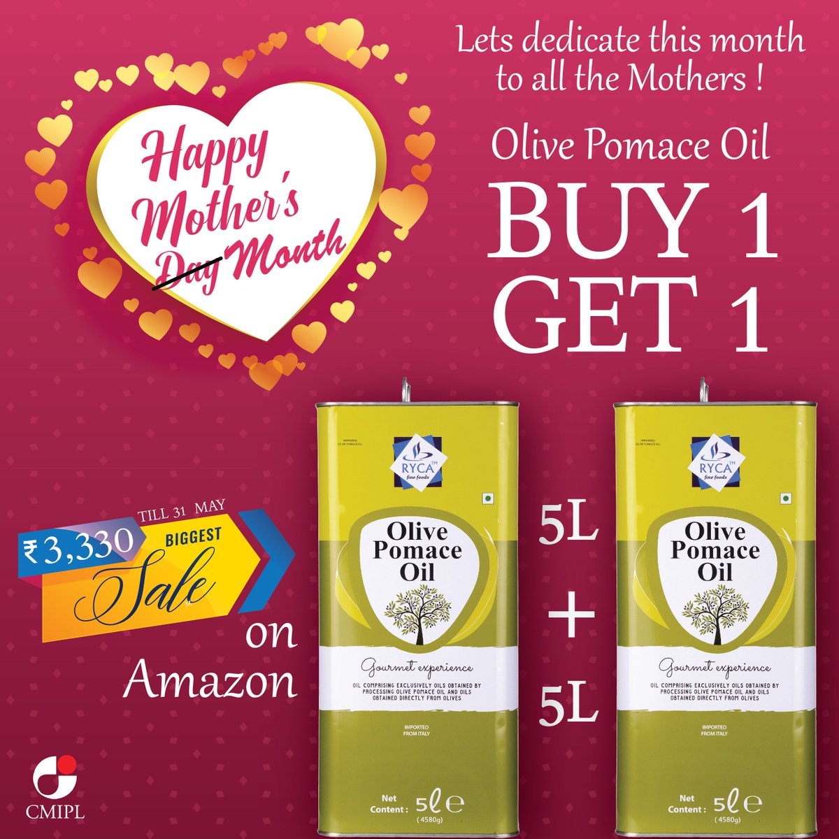 cmipl_official's tweet photo. Why just dedicate a day to Mothers? Let's celebrate this whole month as Mother's Month!
RYCA'S Special offer till 31st May on amazon! SHOP NOW https://t.co/MAVVBD40UQ