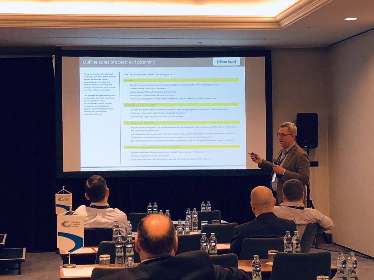 GCG_MandA's tweet image. Rory Wade from @SentioPartners contributing at the GCG Dealmakers meeting in Prague!

#gcg #gcgnetwork
#dealmakers #industryexperts