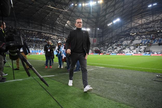 lequipe's tweet photo. Ligue 1 : Jacques-Henri Eyraud appelle l'OM à « l'union sacrée » face à l'OL https://t.co/D5Ofdp3GHJ https://t.co/oax2UAIi2k