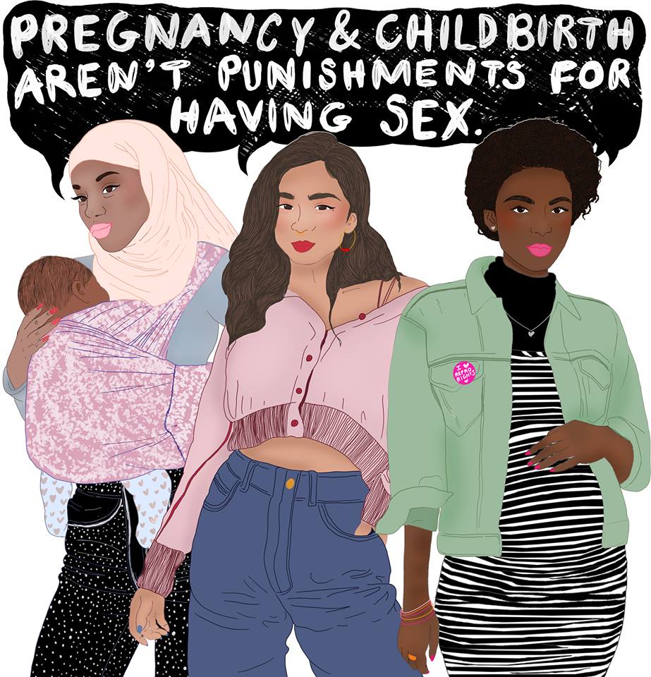 VNSmatrix's tweet photo. "Gravidanza e nascita di un* figli* non sono la punizione per aver fatto sesso." Per una sessualità libera dalla riproduzione e per una maternità che sia scelta e non imposta.
Illustrazione di @liberaljane
#prochoice #sistersdoc #abortionrights #bodilyautonomy https://t.co/SOmuVB0jui
