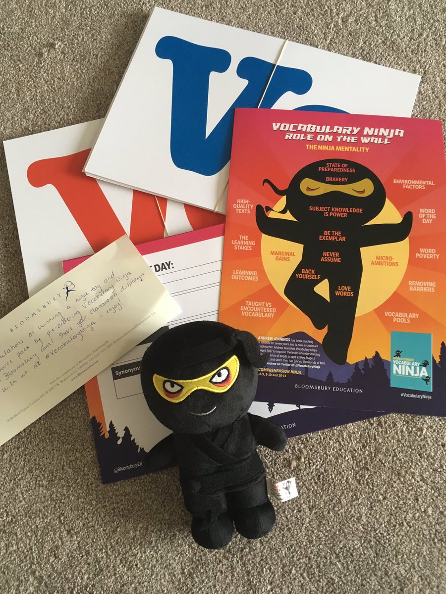 Well I never! I’ve only gone and won something and goodness what a treat. What’s great is as a Speech and Language Therapist I can share this wider than just one school. 🙏🏼 @VocabularyNinja #vocabularymatters #keytocurriculumaccess #lostforwords