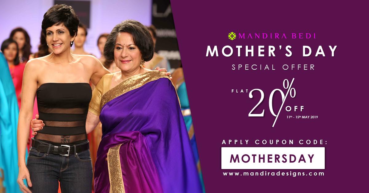 mandiradesigns's tweet photo. Mothers – Always on our mind. Forever in our Hearts!
On the occasion of #MothersDay, we bring you a special #Discount for the most special person in your life.
Shop Now on : https://t.co/HHbTKxssbP  

#MandiraBedi #Sari #DesignerSaree #OnlineSale #MothersDayGift #SareeForMom https://t.co/kyAYLR8m0Y
