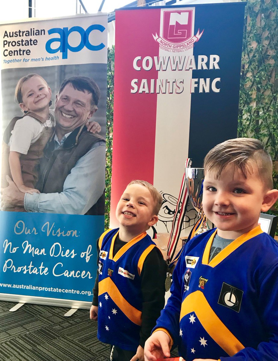 AustProstate's tweet photo. Today the @AustProstate Bus travelled to Gippsland for the Inaugural Blue Game. Congratulations to Churchill & Cowwarr Football Clubs #getontoit #prostatecheck #SaveLives #ProstateCancer #doitdad https://t.co/ZQL0EY8jFb