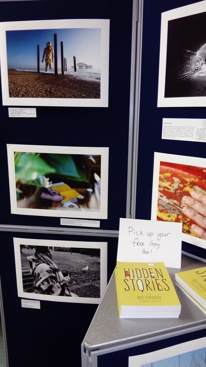 readinglibrary's tweet photo. We are set up and ready to go with our #hiddenstories event. Come to Central Library and get a copy of the book, see the photography exhibition and take part in some of the fun games and activities.
#HiddenStories #RewriteNormal #MentalHealthAwarenessWeek @rootexperience https://t.co/evifMJUfc8