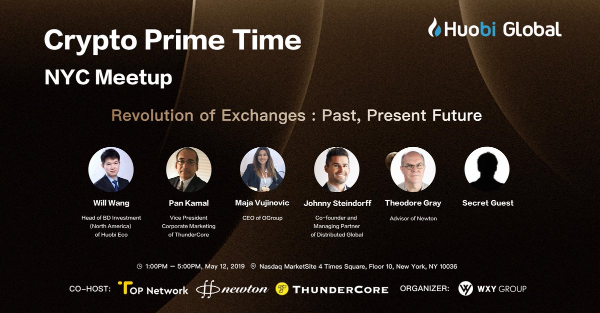 HTX_Global's tweet image. Want to know what we’ve got on tap for our third launch on #Huobi Prime? We’ll be pulling back the curtain @ our invitation-only Crypto Prime Time event in NYC on May 12 and letting the rest of the world know shortly after that.Stay tuned!
#HuobiPrime #ItsPrimeTime #Consensus2019