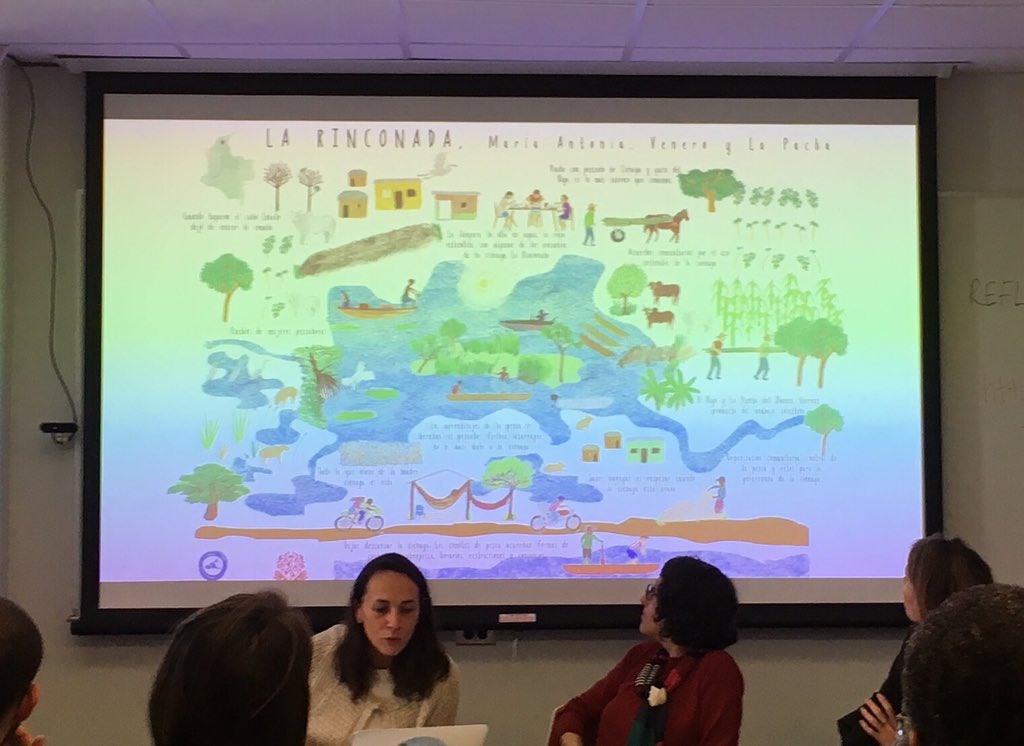 PPEHLab's tweet image. “If you want to study motion, you also have to move!” #Bocarejo describes the shifts in her own research practice working with scientists, artists and fisherpeople along the river basin. #LearningwithWaters