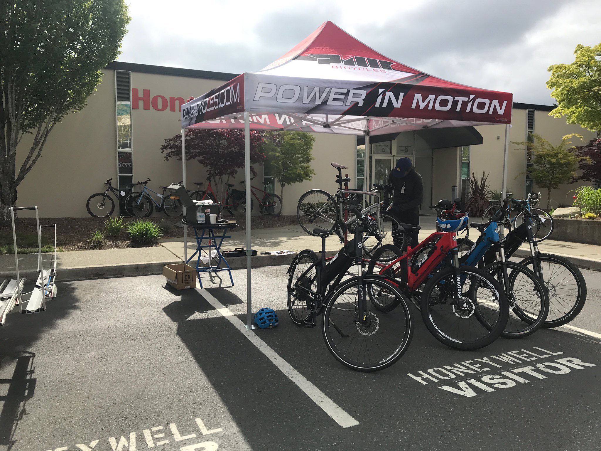 PIM Coffee and Bikes on Twitter "At Honeywell 🙂 . . bikedemo 